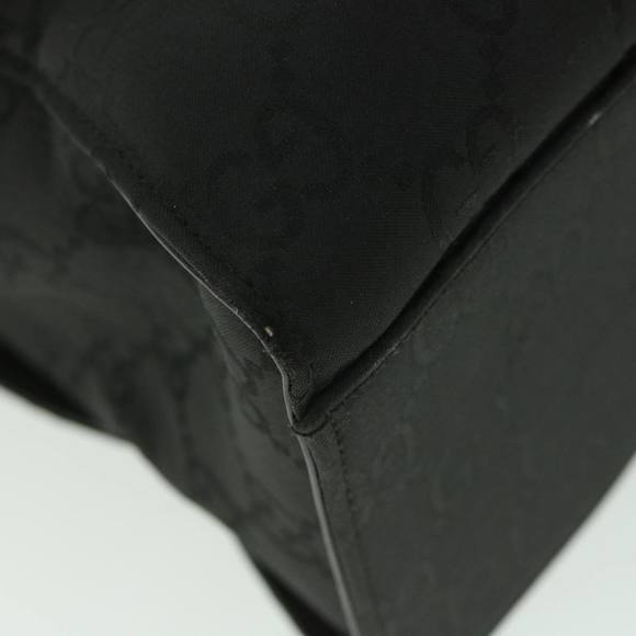 GUCCI GG Canvas Bamboo Hand Bag Black 002 1015 Auth fm2780 - Picture 16 of 16